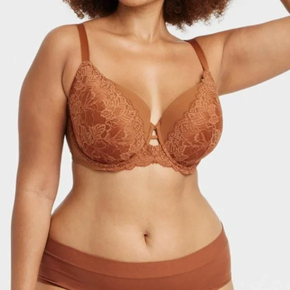 Auden Lightly-Lined Balconette Underwire Bra - Size 46D NWT - Picture 12 of 13